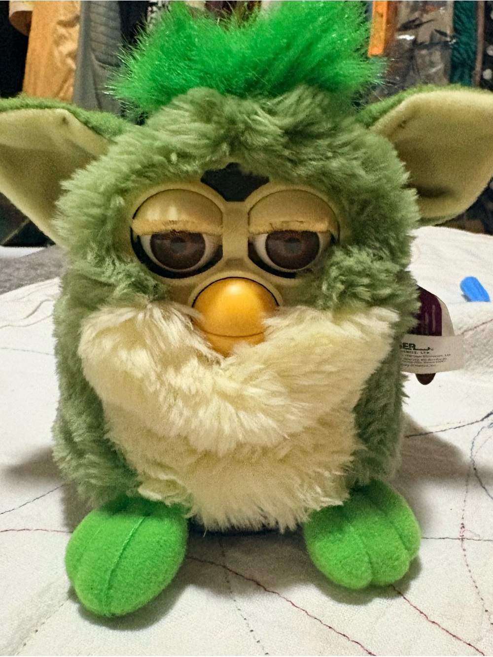 Vintage 1999 Rare Green “Frog” Edition Working Furby